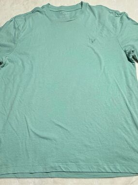 American Eagle Outfitters Men's Crew Neck T-Shirt in Teal Green